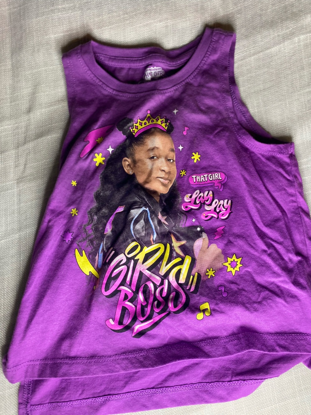 Nickelodeon Purple Girls 'Girl Boss' Graphic Tank